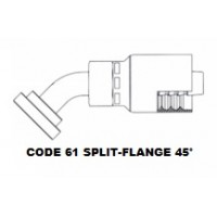 3/4" X 1" Code 61 45° Split Flange 